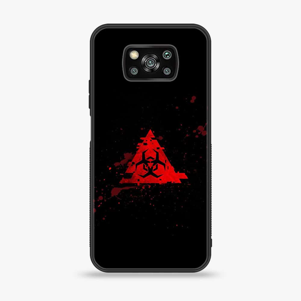 Xiaomi Poco X3 - Biohazard Sign Series - Premium Printed Glass soft Bumper shock Proof Case