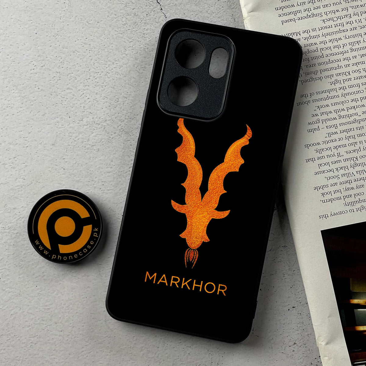 Oppo Reno 14F 5G - Markhor Series - Premium Metal Printed Soft Bumper Shockproof Case