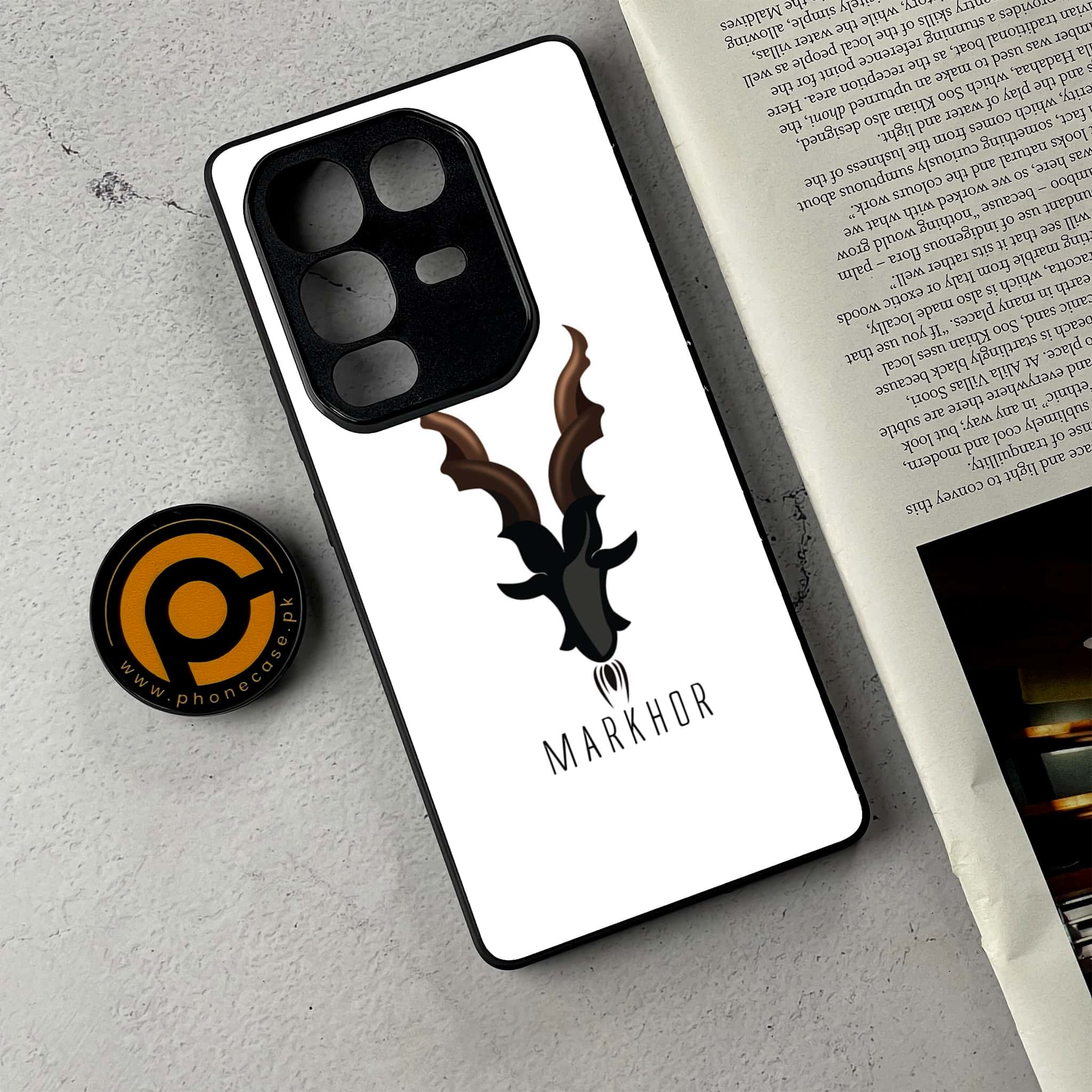 Infinix Note 50 Pro Plus - Markhor Design 2- Premium Metal Printed Soft Bumper Shockproof Case  CS-46815