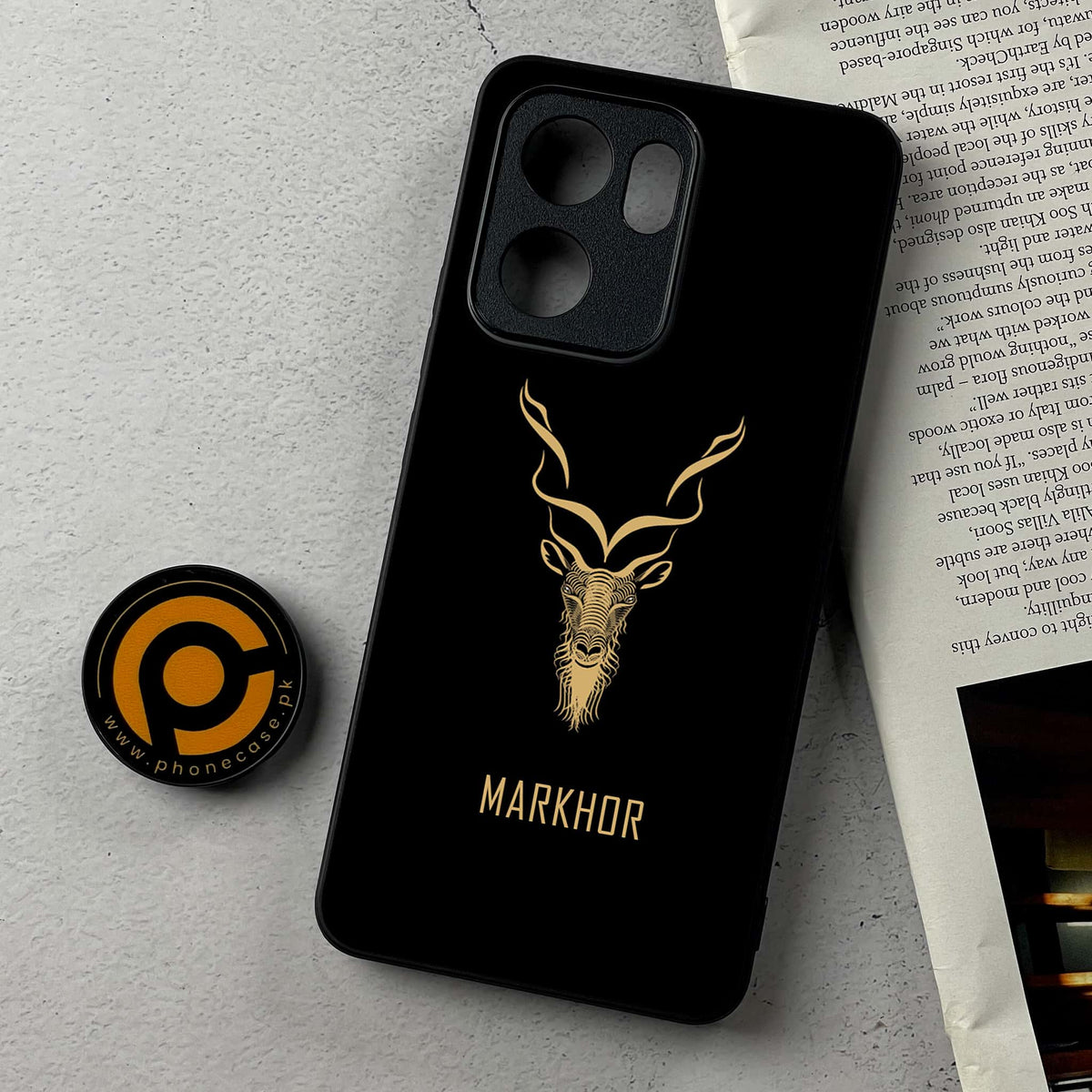 Oppo Reno 14F 5G - Markhor Series - Premium Metal Printed Soft Bumper Shockproof Case
