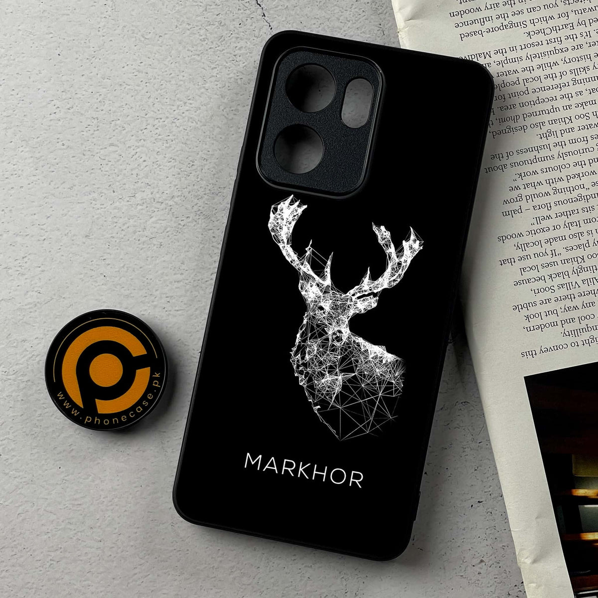 Oppo Reno 14F 5G - Markhor Series - Premium Metal Printed Soft Bumper Shockproof Case