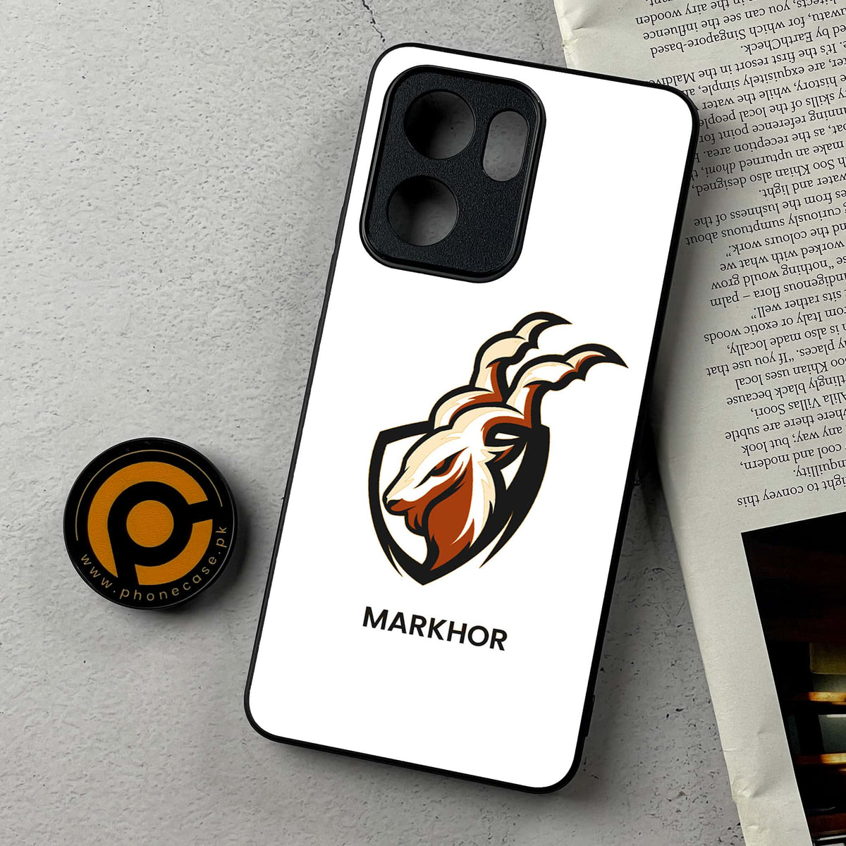 Oppo Reno 14F 5G - Markhor Series - Premium Metal Printed Soft Bumper Shockproof Case