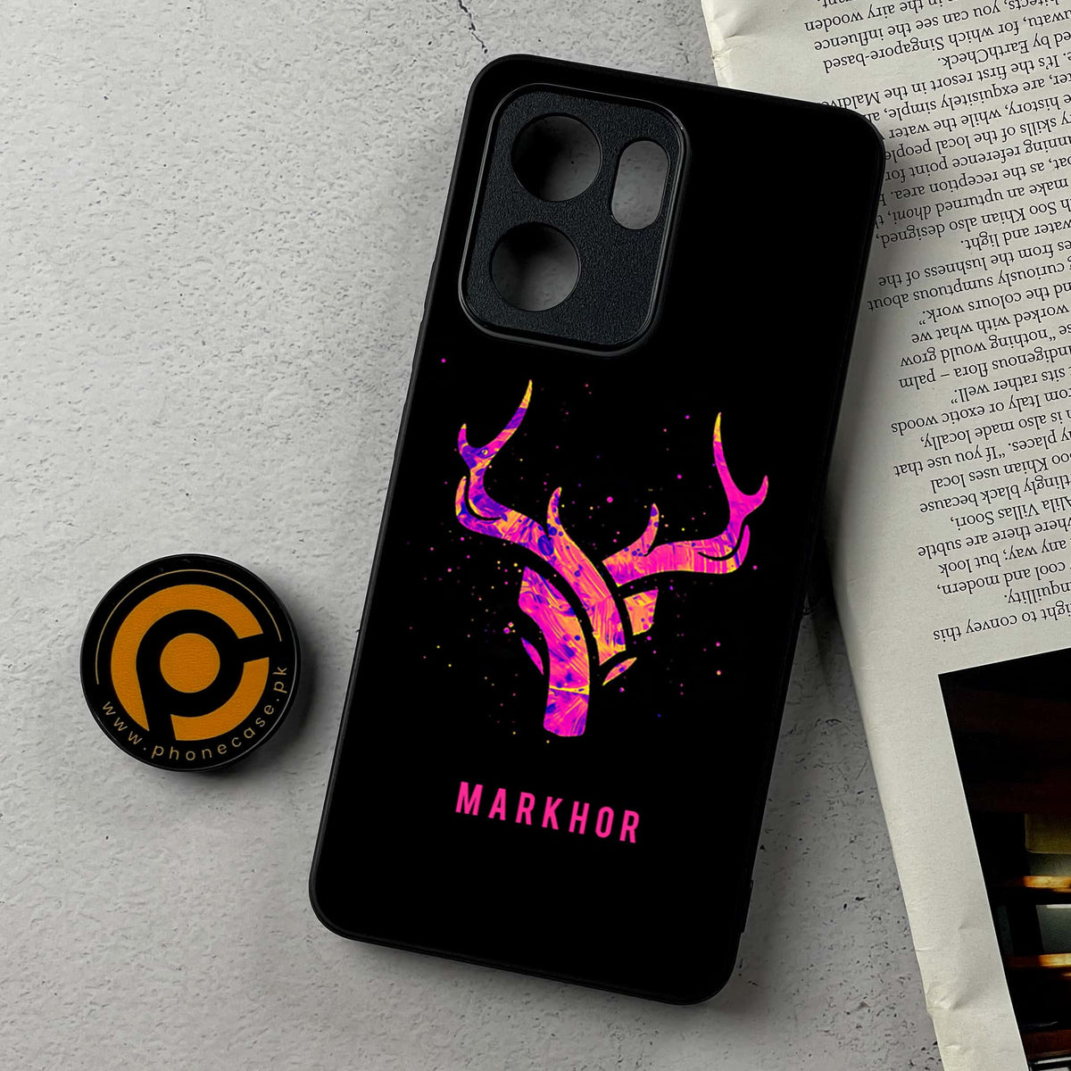 Oppo Reno 14F 5G - Markhor Series - Premium Metal Printed Soft Bumper Shockproof Case