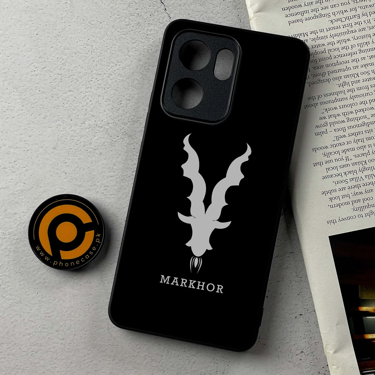 Oppo Reno 14F 5G - Markhor Series - Premium Metal Printed Soft Bumper Shockproof Case