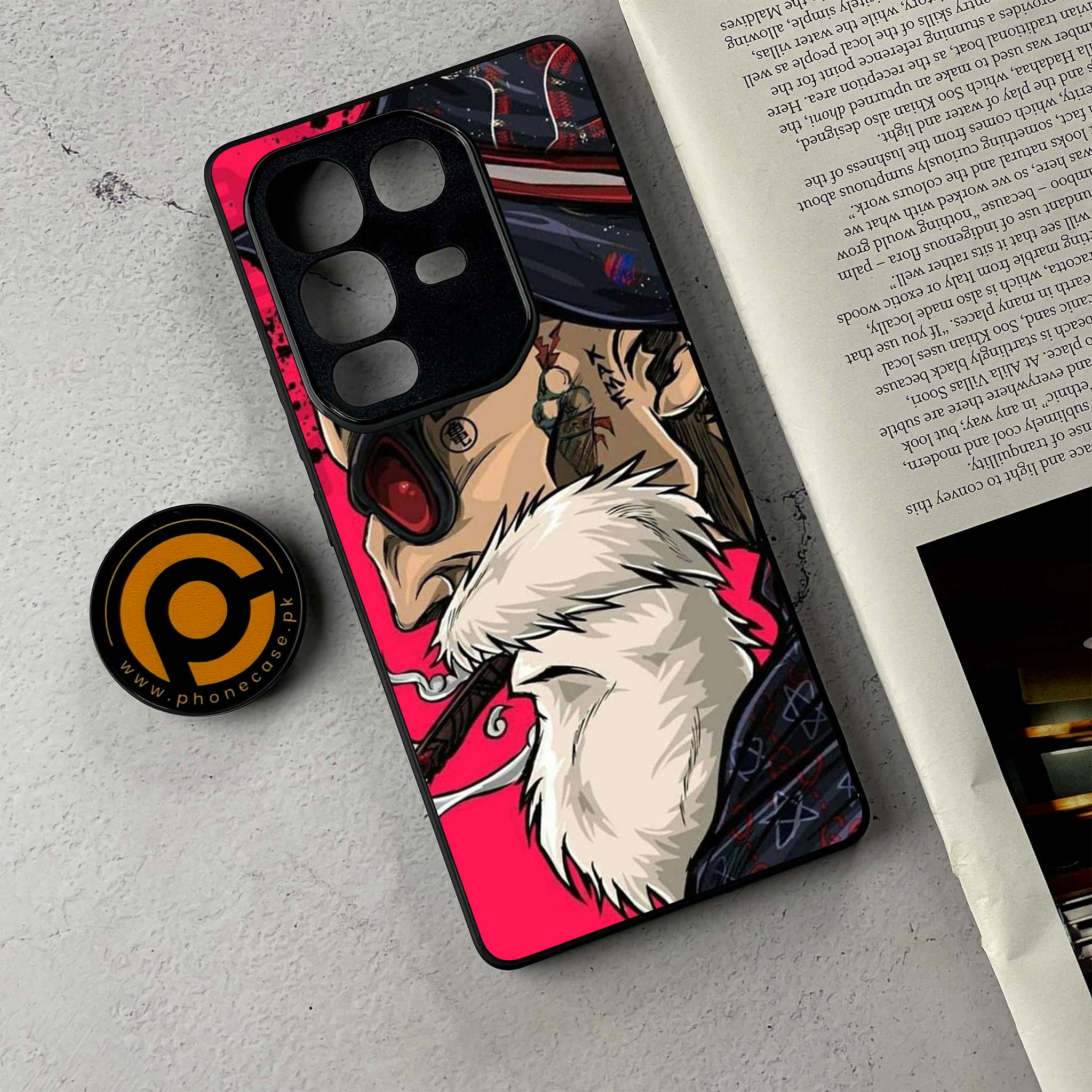 Infinix Note 50 Pro Plus - Master Roshi - Premium Metal Printed Soft Bumper Shockproof Case
