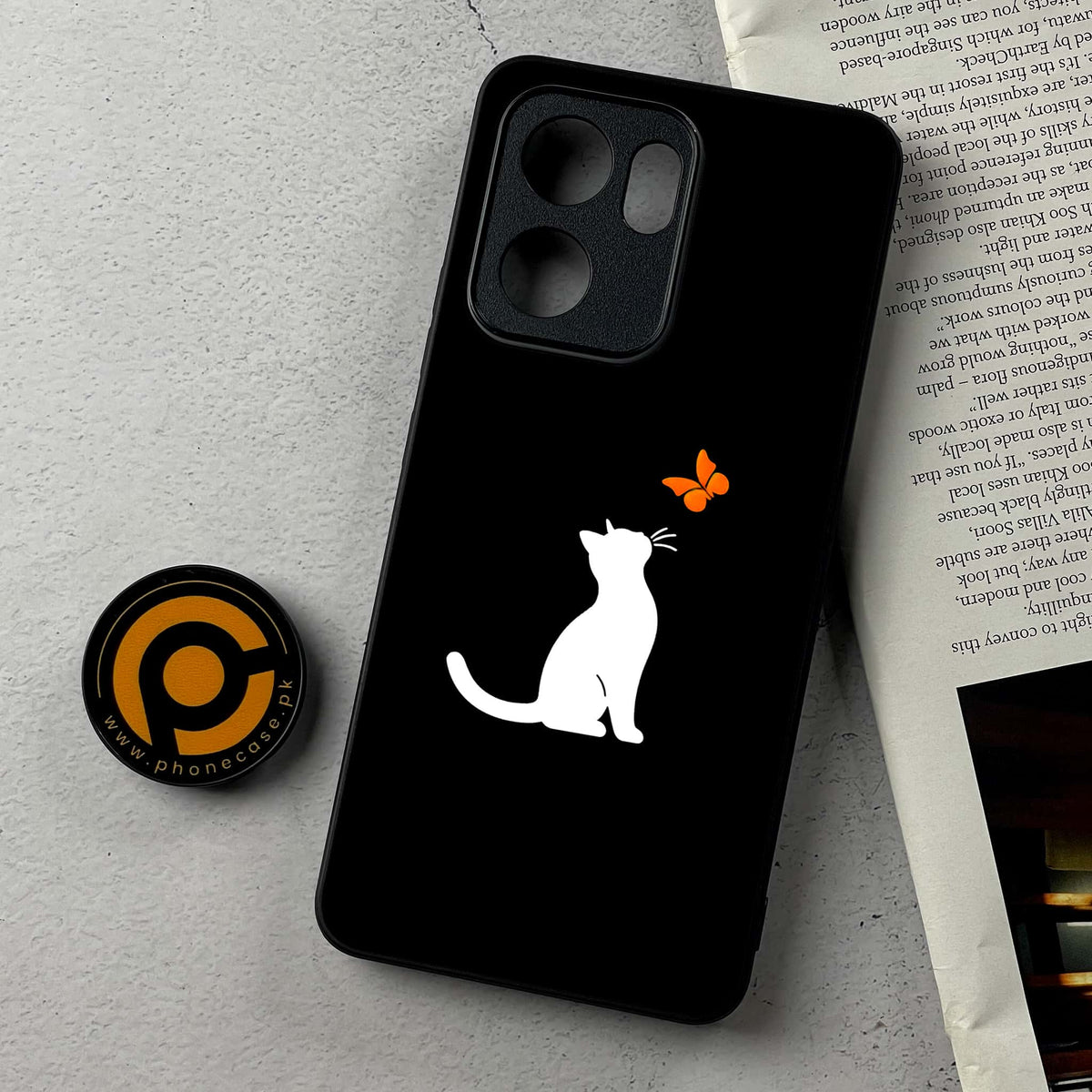 Oppo Reno 14F 5G - Minimalistic Design Series - Premium Metal Printed Soft Bumper Shockproof Case