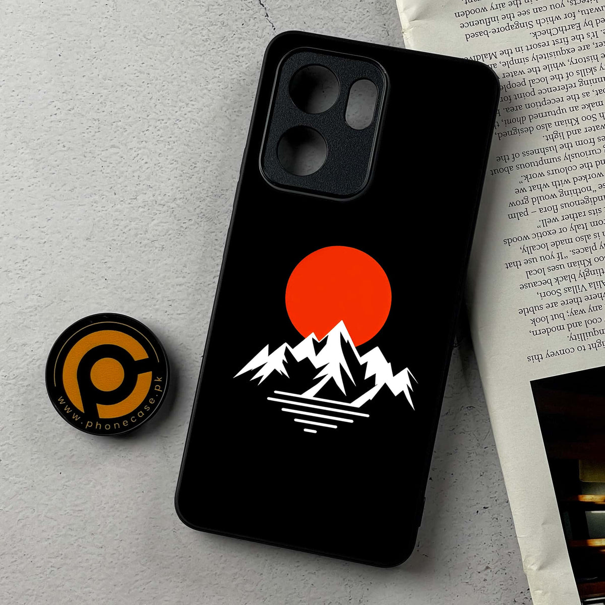 Oppo Reno 14F 5G - Minimalistic Design Series - Premium Metal Printed Soft Bumper Shockproof Case