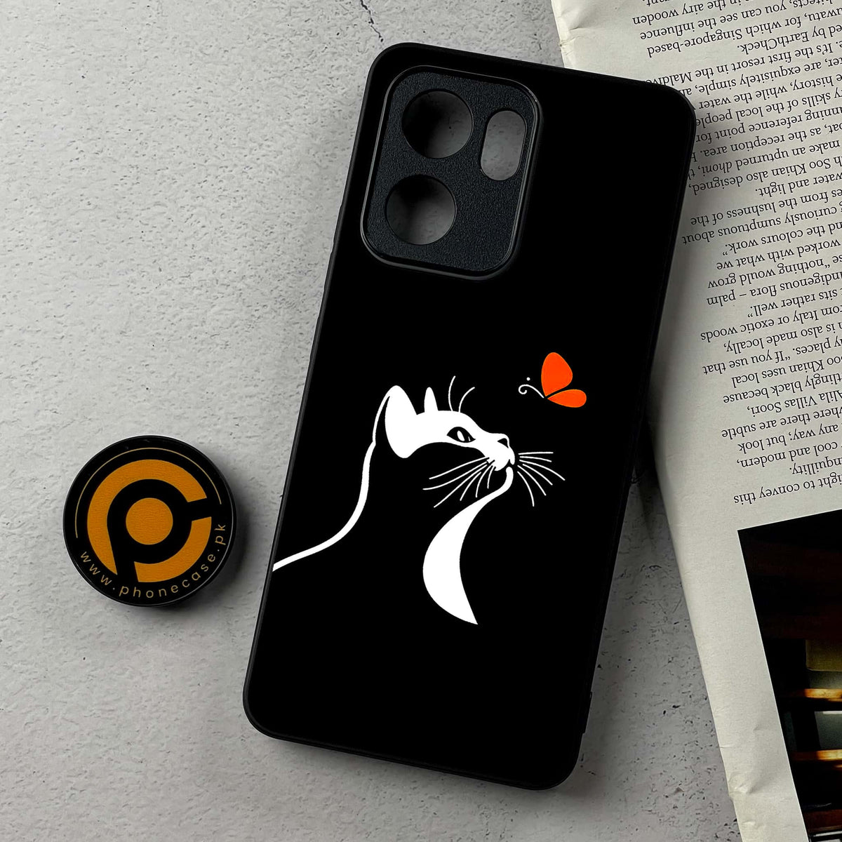 Oppo Reno 14F 5G - Minimalistic Design Series - Premium Metal Printed Soft Bumper Shockproof Case