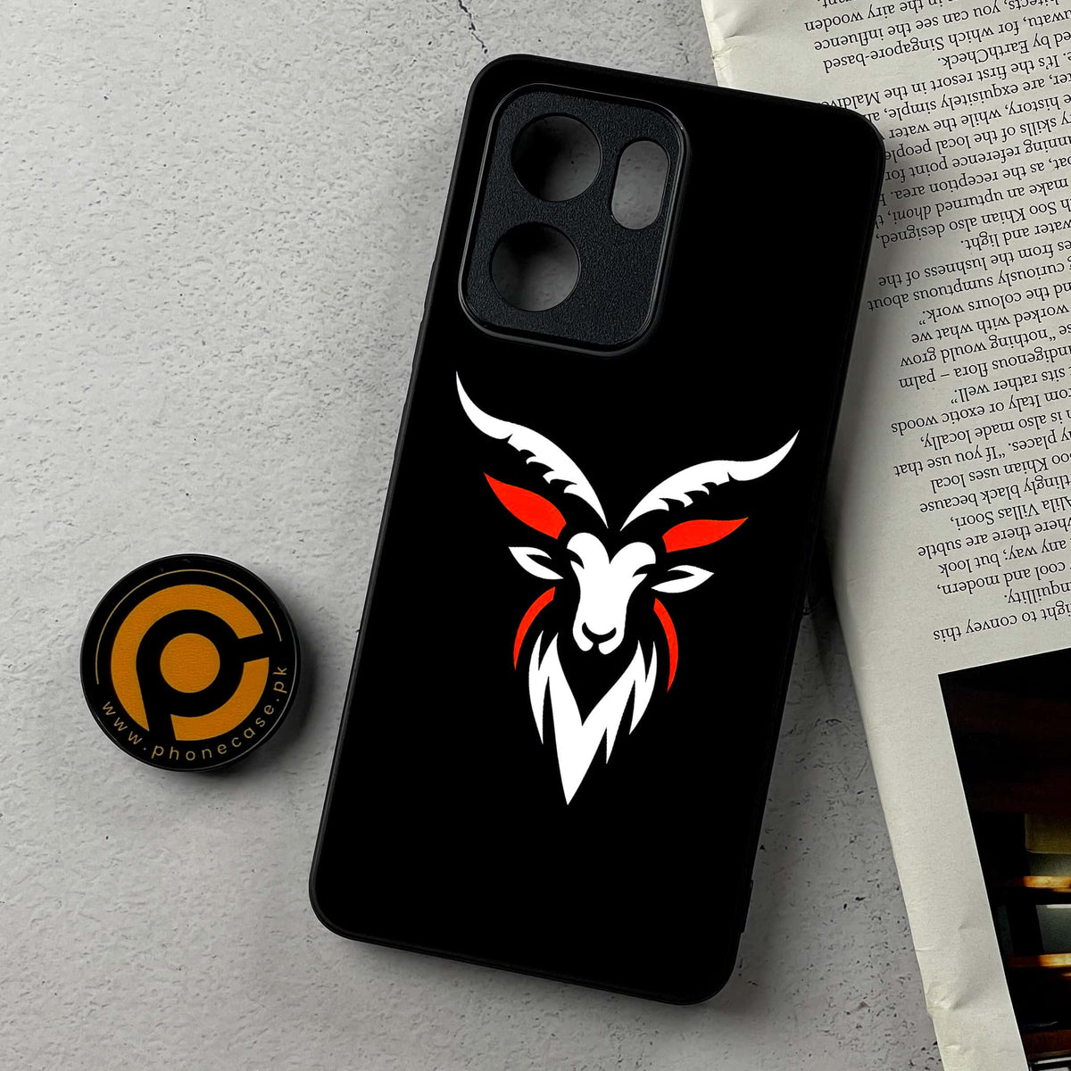 Oppo Reno 14F 5G - Minimalistic Design Series - Premium Metal Printed Soft Bumper Shockproof Case