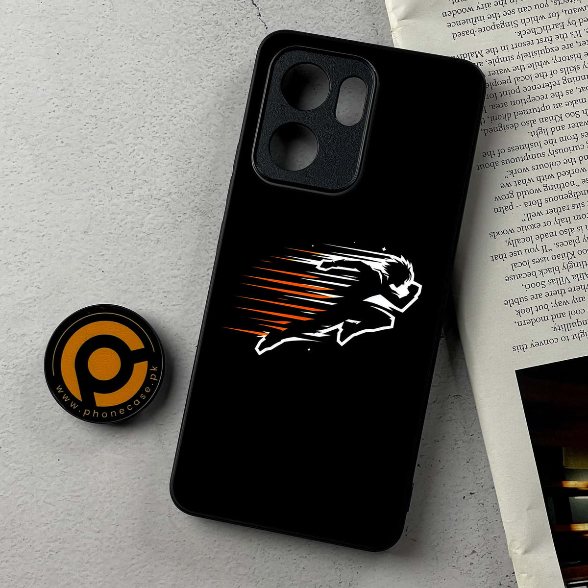 Oppo Reno 14F 5G - Minimalistic Design Series - Premium Metal Printed Soft Bumper Shockproof Case