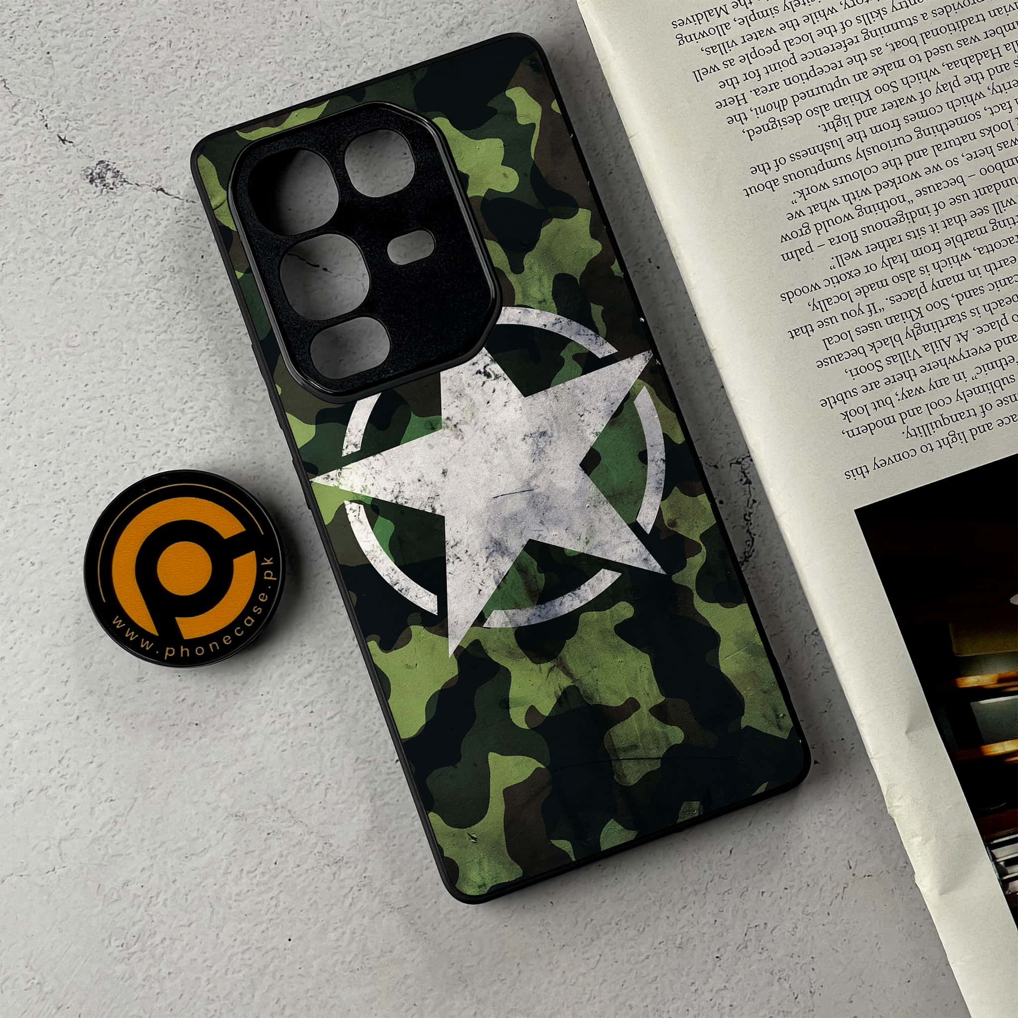 Infinix Note 50 Pro Plus - NDCOM - Premium Metal Printed Soft Bumper Shockproof Case