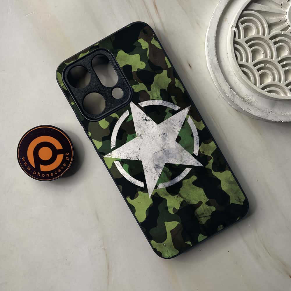 Oppo Reno 14 5G - NDCOM - Premium Metal Printed soft Bumper shock Proof Case