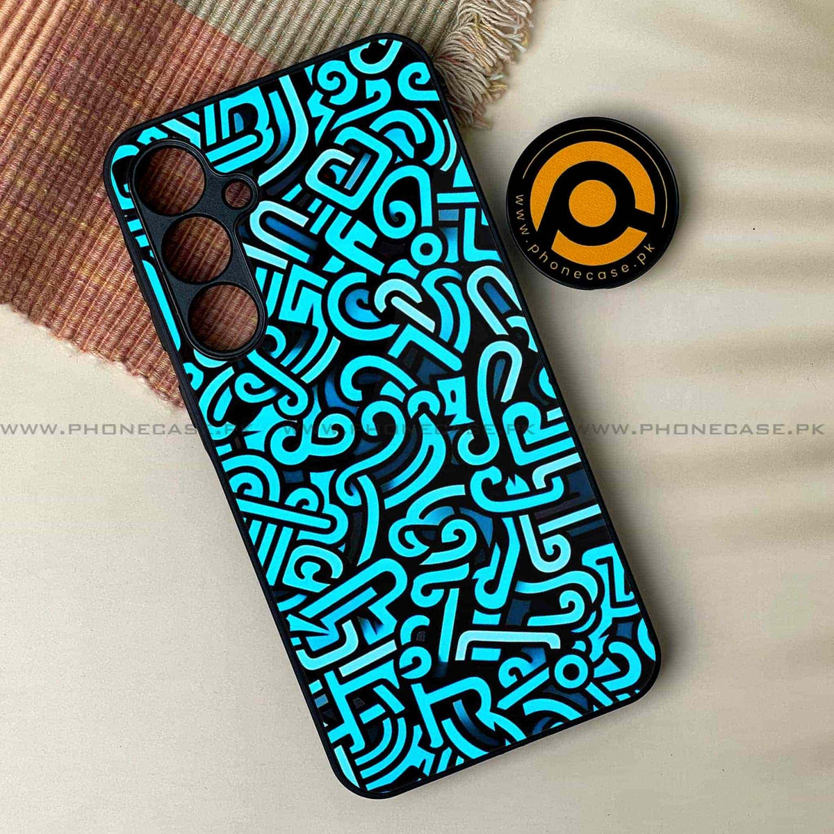 Doodle Design  - Premium Printed Metal soft Bumper shock Proof Case All Models