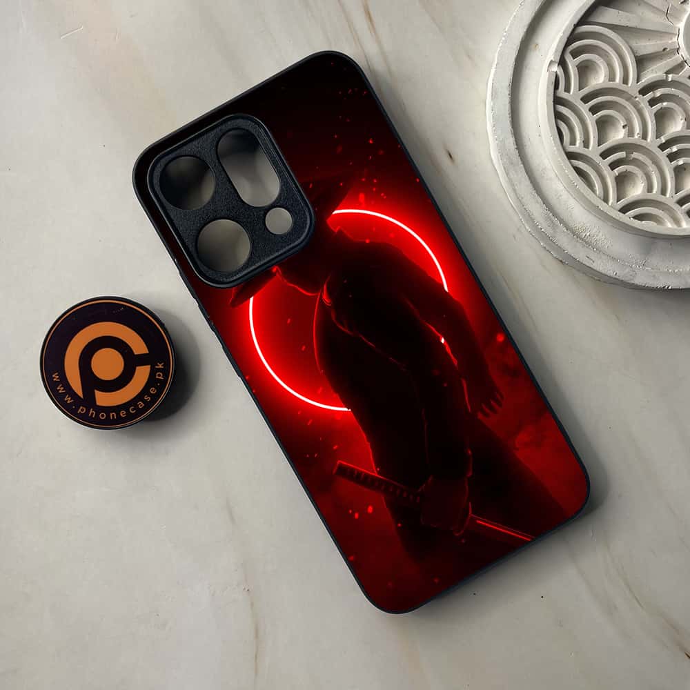 Oppo Reno 14 5G - Ninja Series - Premium Metal Printed soft Bumper shock Proof Case
