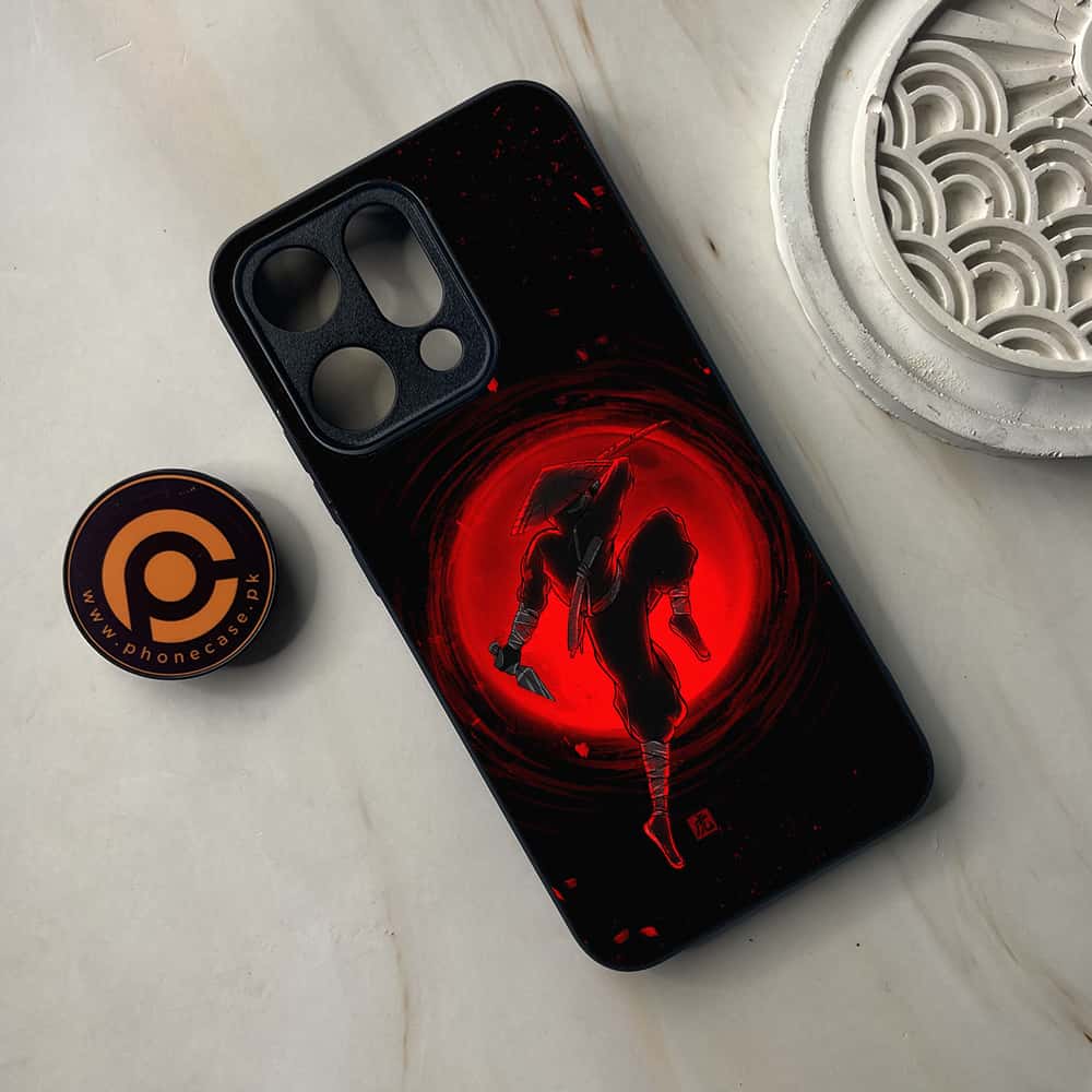 Oppo Reno 14 5G - Ninja Series - Premium Metal Printed soft Bumper shock Proof Case