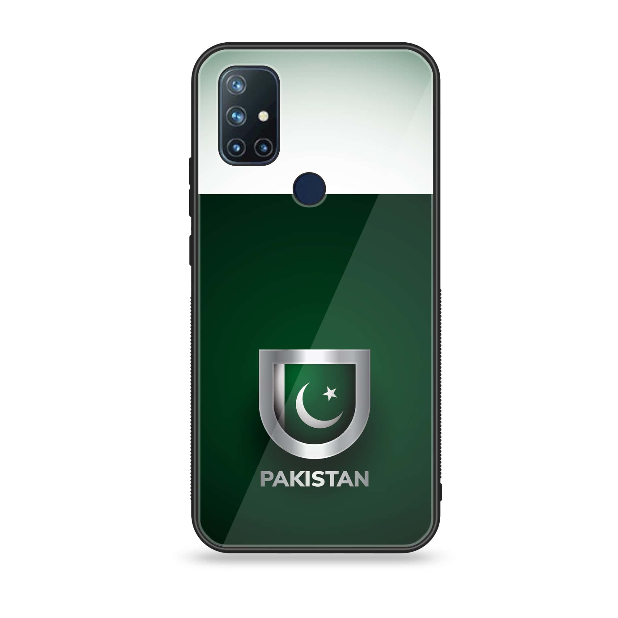 OnePlus Nord N10- Pakistani Flag Series - Premium Printed Glass soft Bumper shock Proof Case