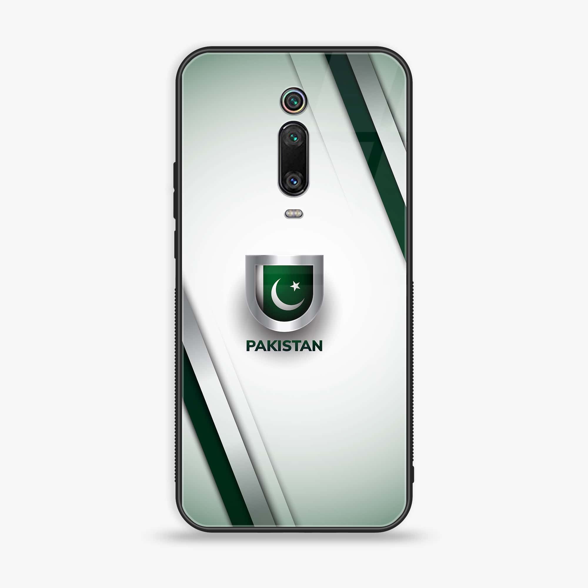 Xiaomi Mi 9T - Pakistani Flag Series - Premium Printed Glass soft Bumper shock Proof Case