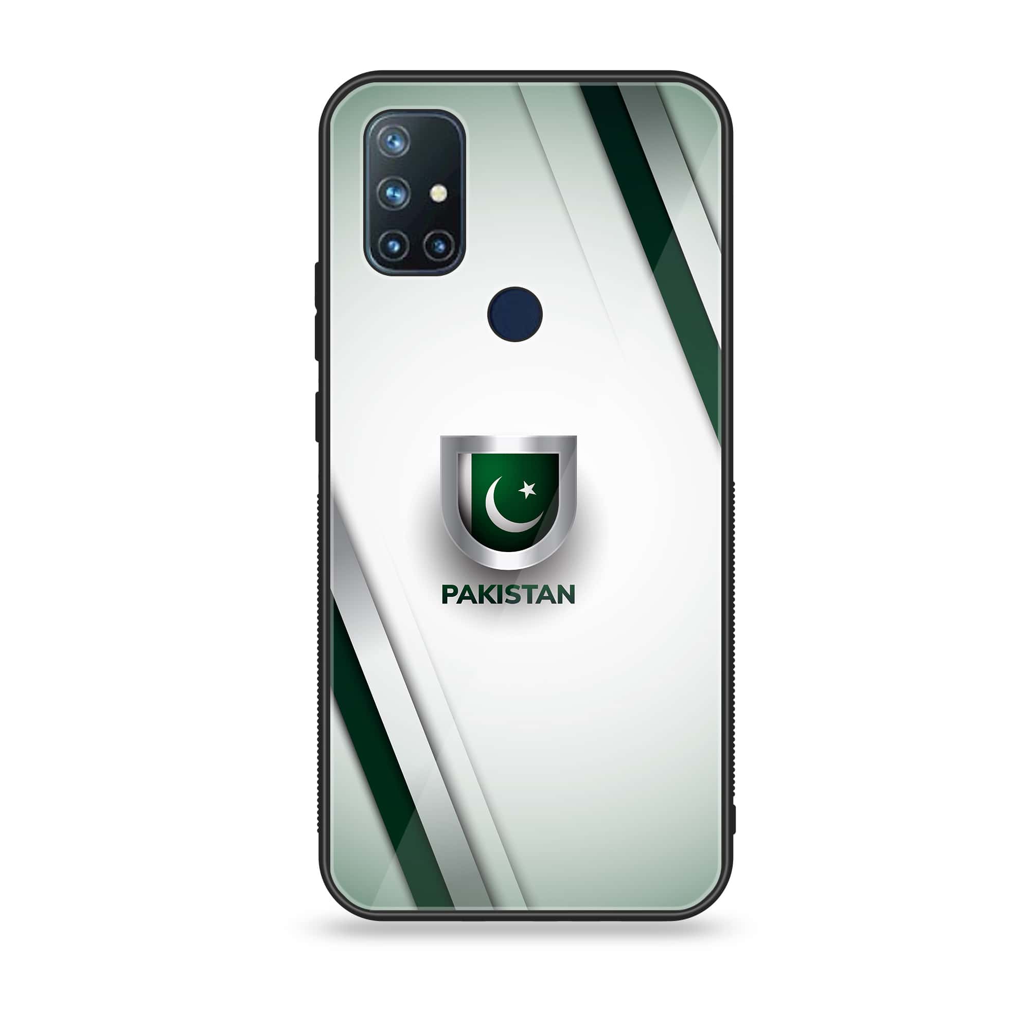 OnePlus Nord N10- Pakistani Flag Series - Premium Printed Glass soft Bumper shock Proof Case