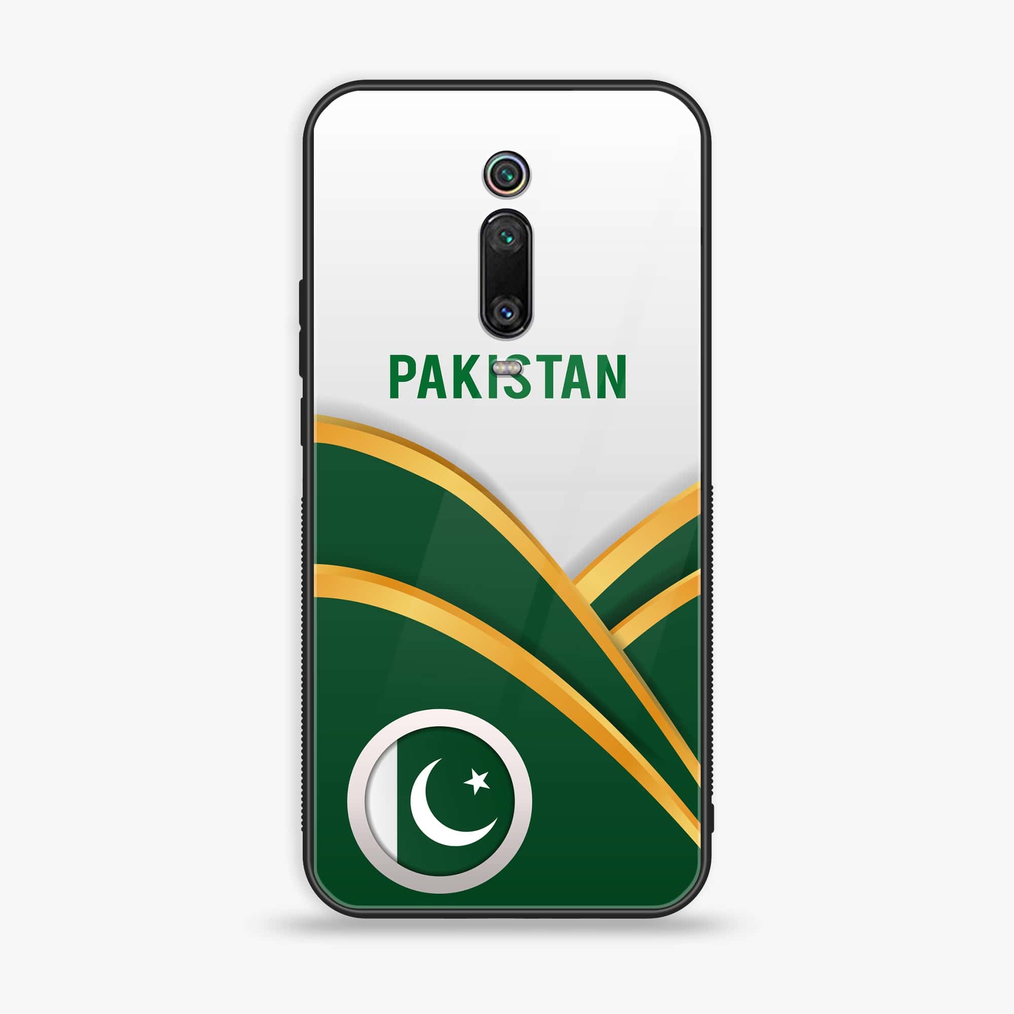 Xiaomi Mi 9T - Pakistani Flag Series - Premium Printed Glass soft Bumper shock Proof Case