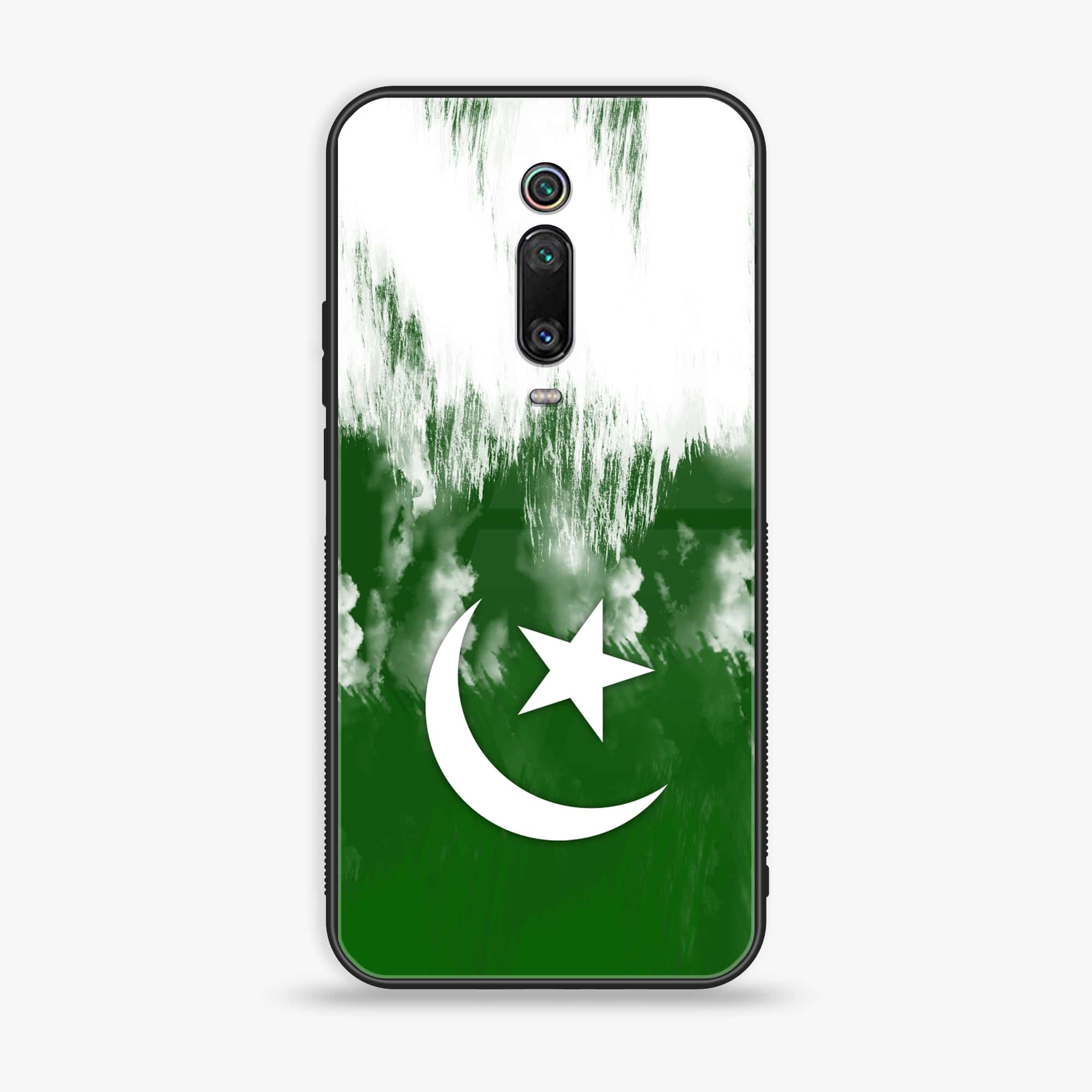 Xiaomi Mi 9T - Pakistani Flag Series - Premium Printed Glass soft Bumper shock Proof Case