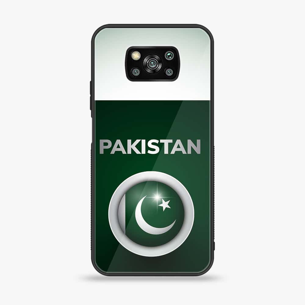Xiaomi Poco X3 - Pakistani Flag Series - Premium Printed Glass soft Bumper shock Proof Case