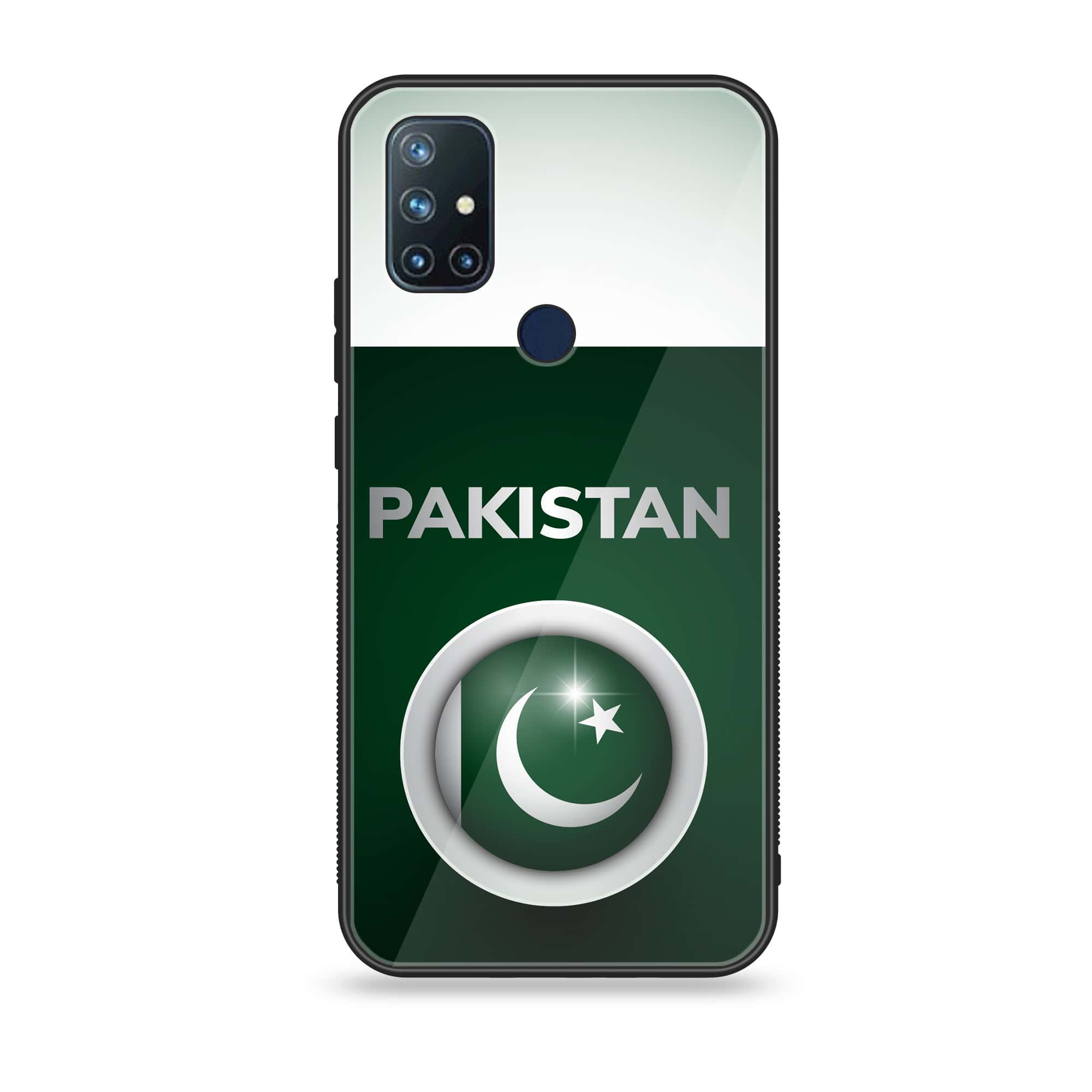 OnePlus Nord N10- Pakistani Flag Series - Premium Printed Glass soft Bumper shock Proof Case