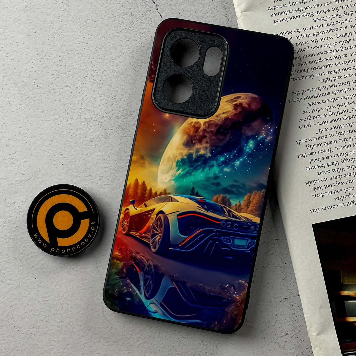 Oppo Reno 14F 5G - Racing Series - Premium Metal Printed Soft Bumper Shockproof Case