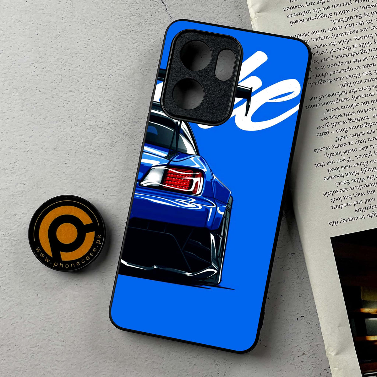 Oppo Reno 14F 5G - Racing 2.0 Series - Premium Metal Printed Soft Bumper Shockproof Case
