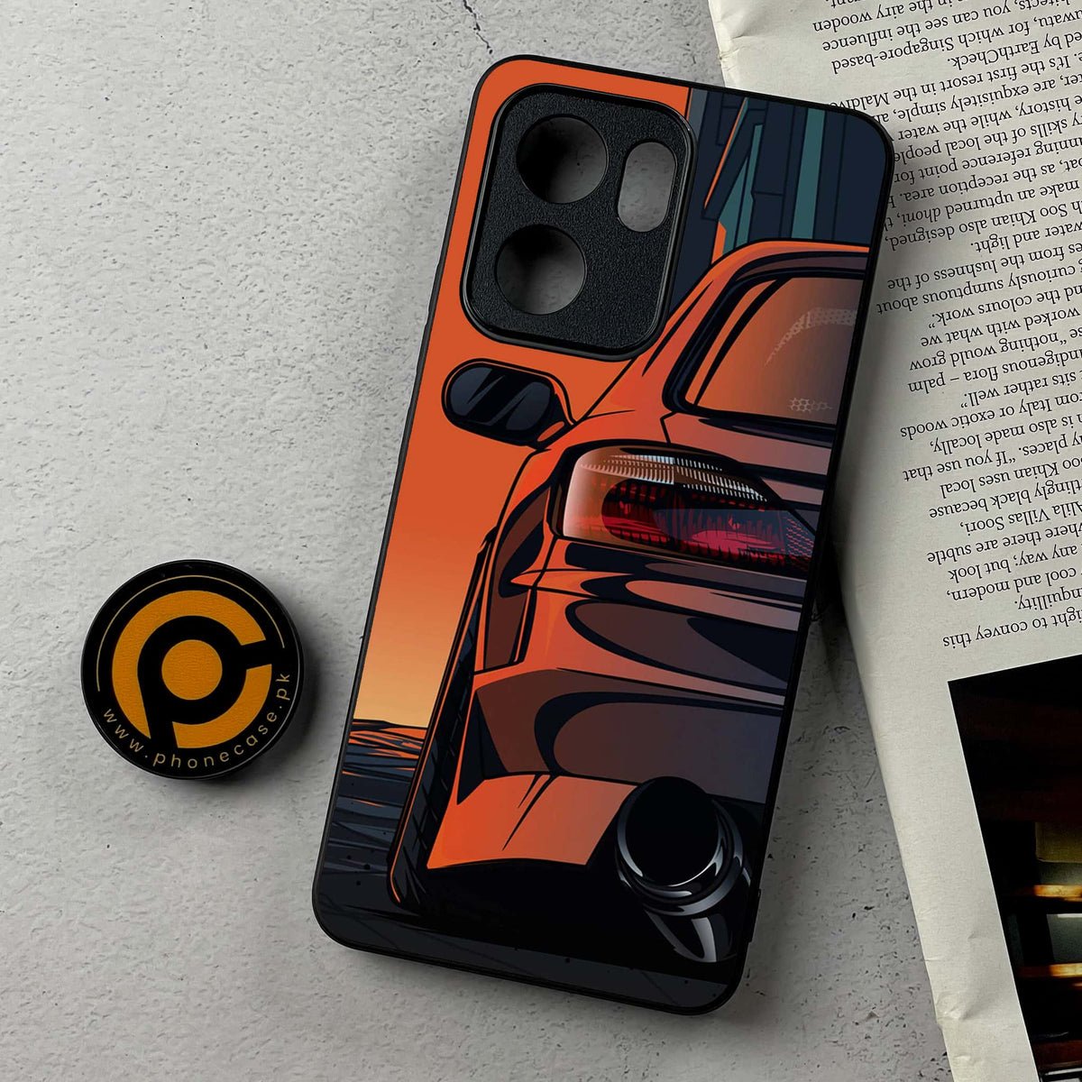 Oppo Reno 14F 5G - Racing 2.0 Series - Premium Metal Printed Soft Bumper Shockproof Case