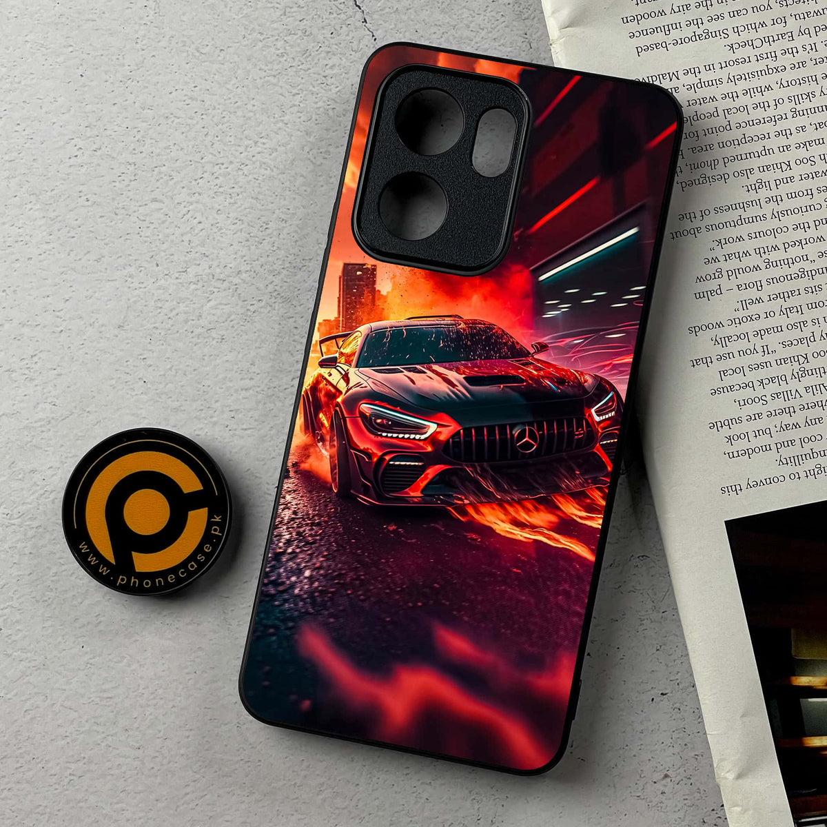 Oppo Reno 14F 5G - Racing 2.0 Series - Premium Metal Printed Soft Bumper Shockproof Case