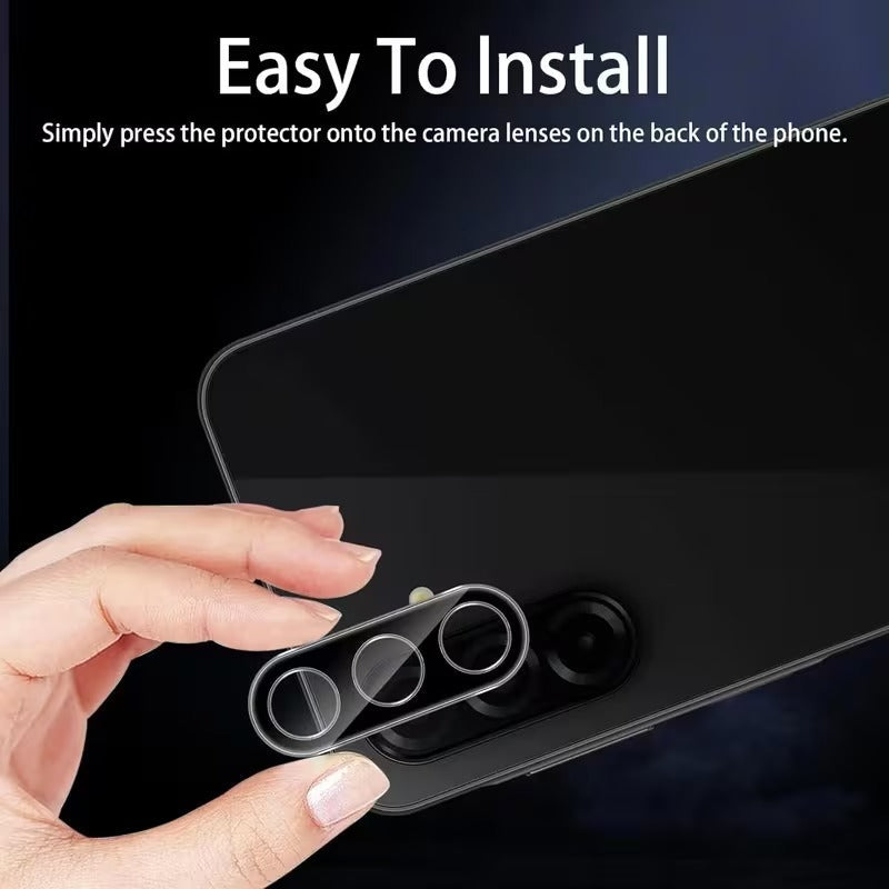 Galaxy S26/ S26 Plus - HD Clear 9H Black Bordered Camera Lens Glass Protector