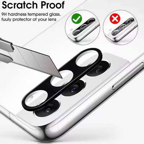 Galaxy S26/ S26 Plus - HD Clear 9H Black Bordered Camera Lens Glass Protector