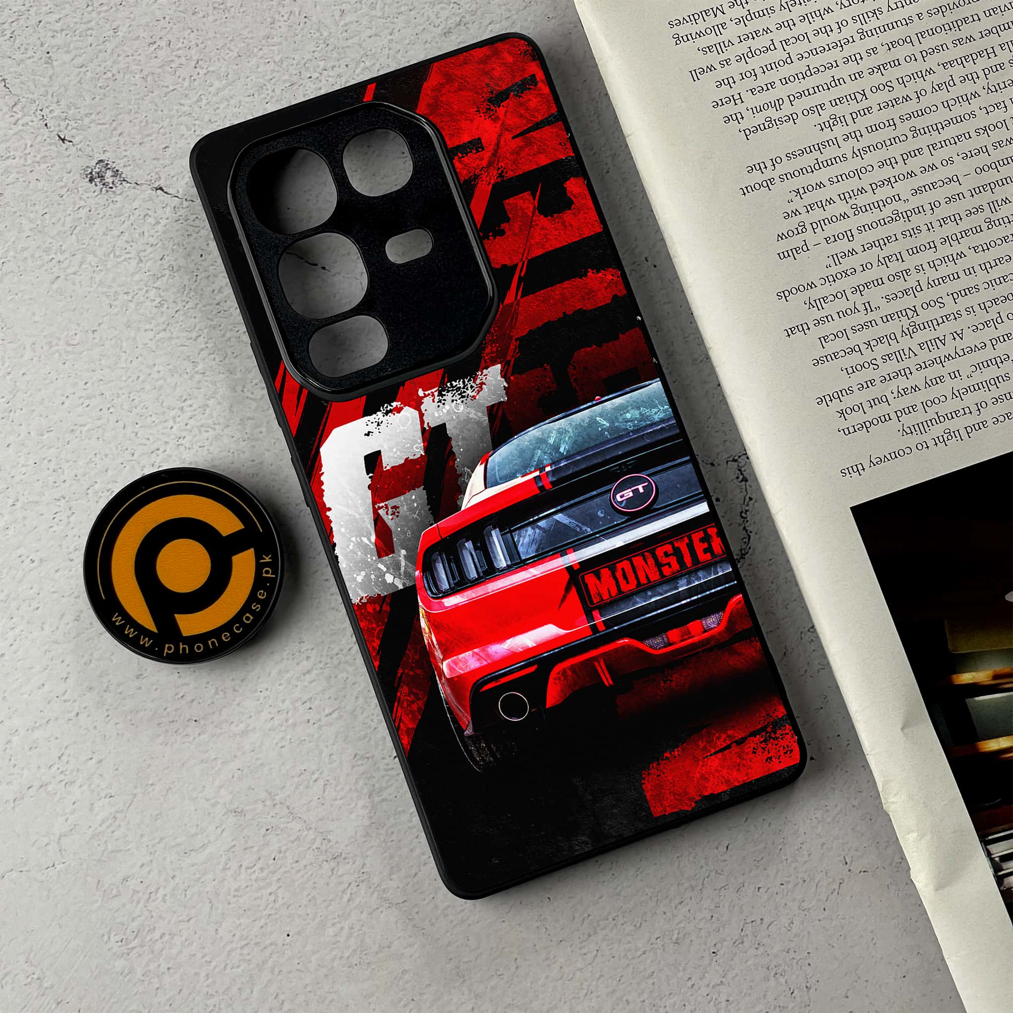 Infinix Note 50 Pro Plus - Speed Shift Racing Car - Premium Metal Printed Soft Bumper Shockproof Case