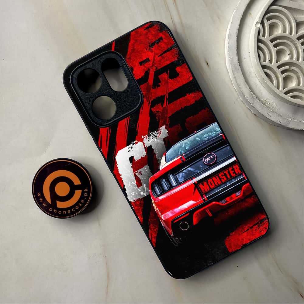 Oppo Reno 14F 5G - Speed Shift Racing Car - Premium Metal Printed Soft Bumper Shockproof Case
