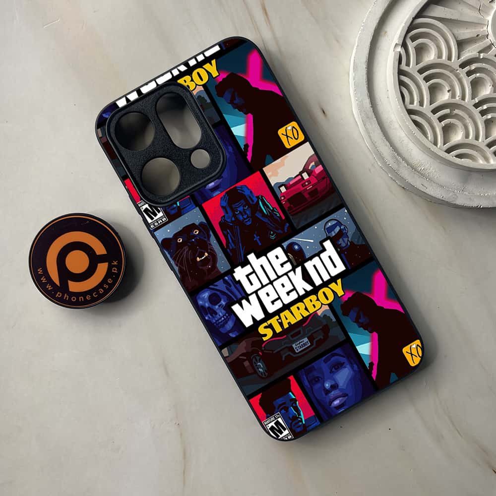 Oppo Reno 14 5G - The Weeknd Star Boy - Premium Metal Printed soft Bumper shock Proof Case