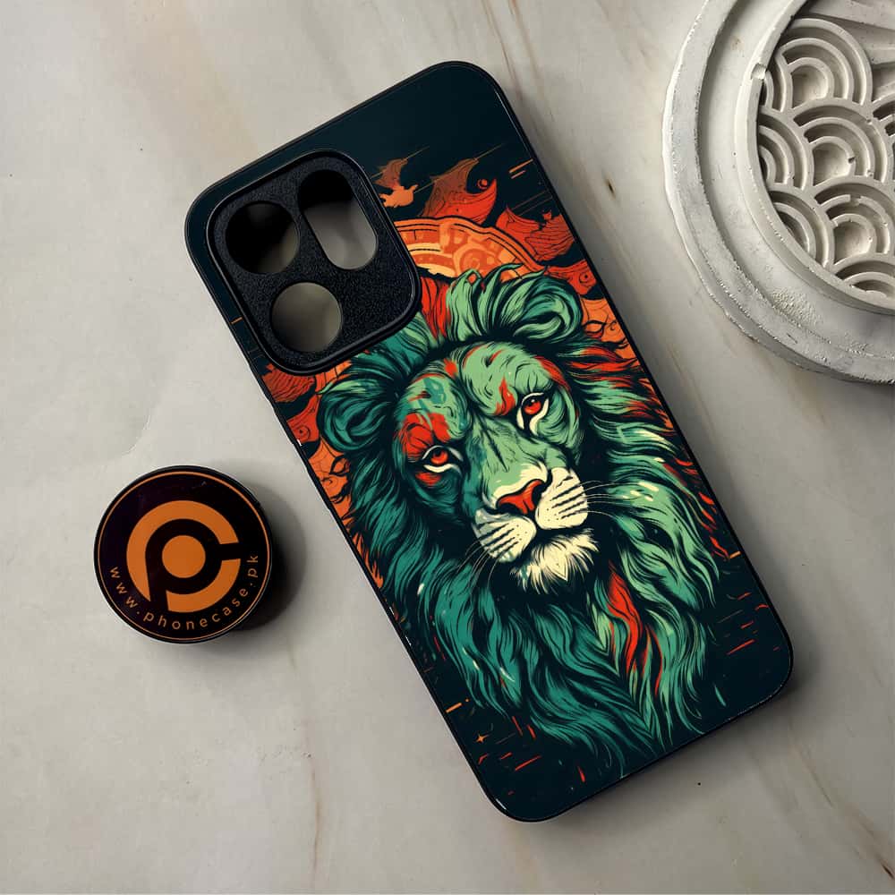 Oppo Reno 14F 5G - Tiger 2.0 Series - Premium Metal Printed Soft Bumper Shockproof Case
