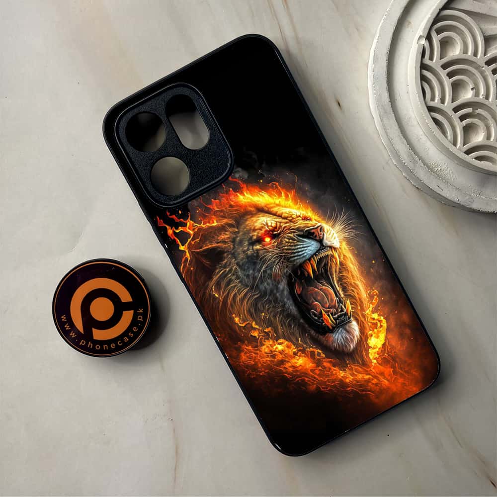 Oppo Reno 14F 5G - Tiger 2.0 Series - Premium Metal Printed Soft Bumper Shockproof Case