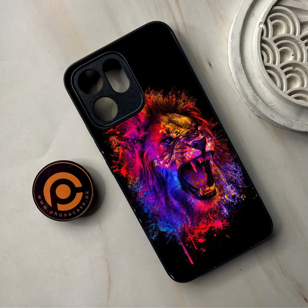 Oppo Reno 14F 5G - Tiger 2.0 Series - Premium Metal Printed Soft Bumper Shockproof Case