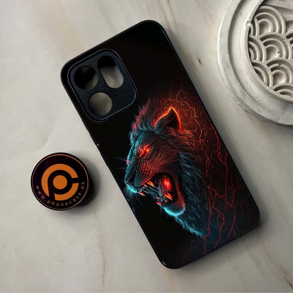 Oppo Reno 14F 5G - Tiger 2.0 Series - Premium Metal Printed Soft Bumper Shockproof Case