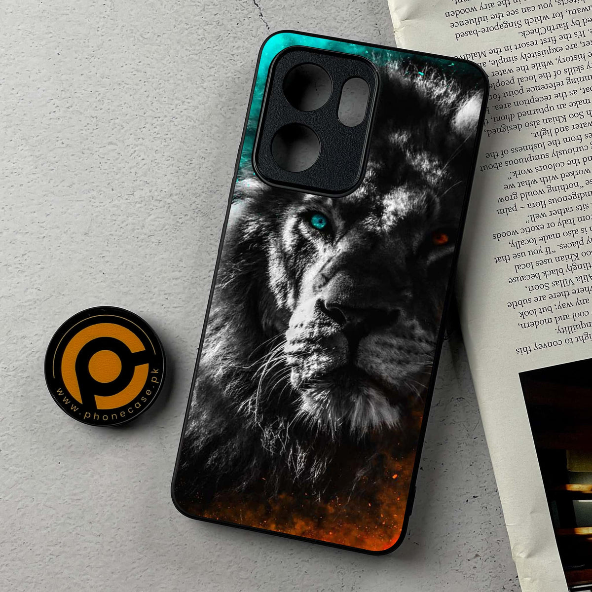 Oppo Reno 14F 5G - Tiger Design 3- Premium Metal Printed Soft Bumper Shockproof Case CS-51183