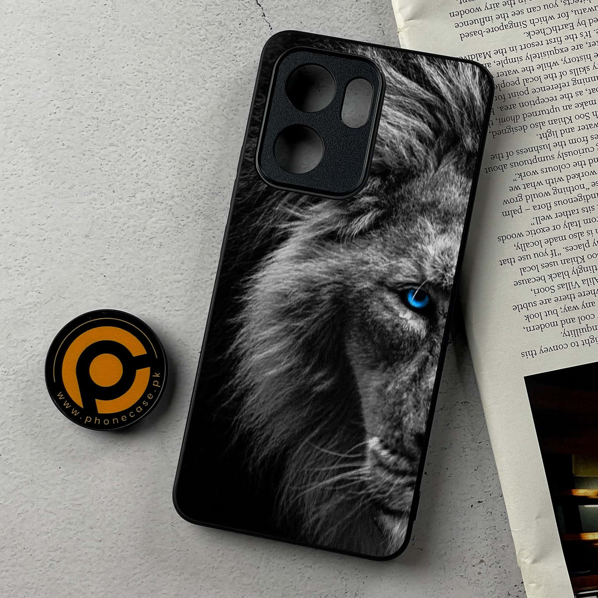 Oppo Reno 14F 5G - Tiger Series - Premium Metal Printed Soft Bumper Shockproof Case