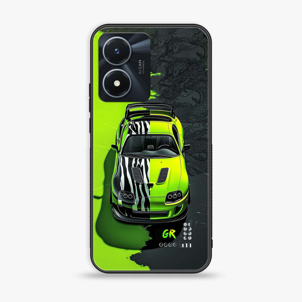 Vivo Y02s - Trish Art -  Premium Printed Metal soft Bumper shock Proof Case