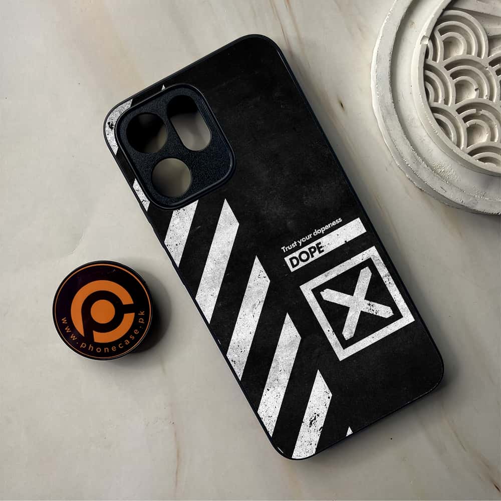 Oppo Reno 14F 5G -    Trust Your Dopeness  - Premium Metal Printed Soft Bumper Shockproof Case