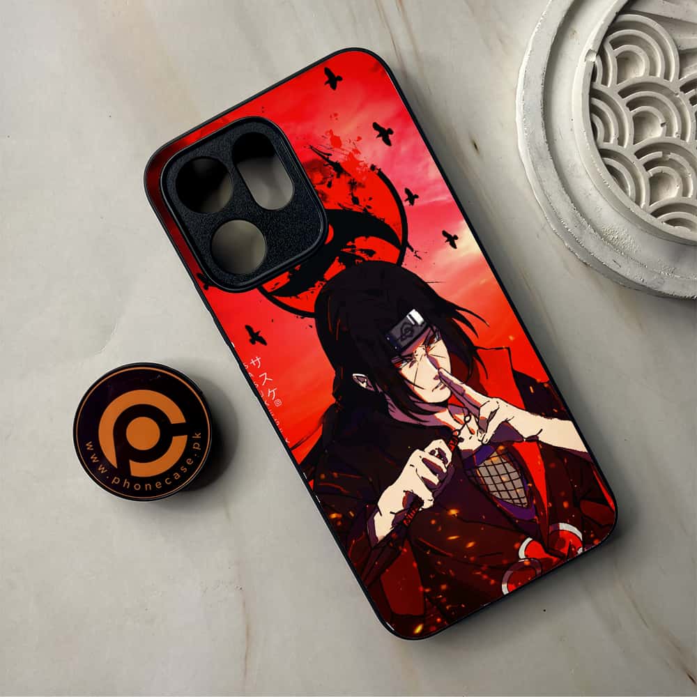 Oppo Reno 14F 5G - Uchiha Itachi  - Premium Metal Printed Soft Bumper Shockproof Case