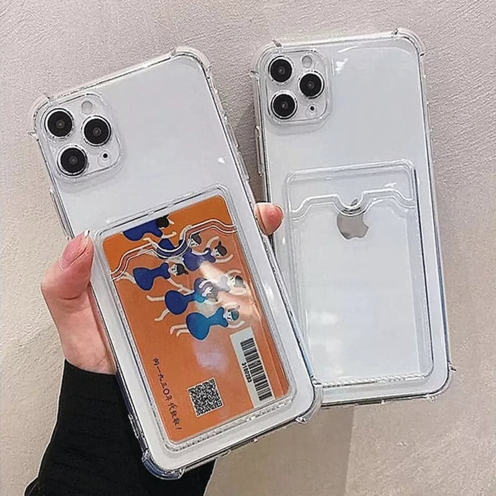 Galaxy S26 - Wallet Card Holder Transparent Slot ShockProof Case