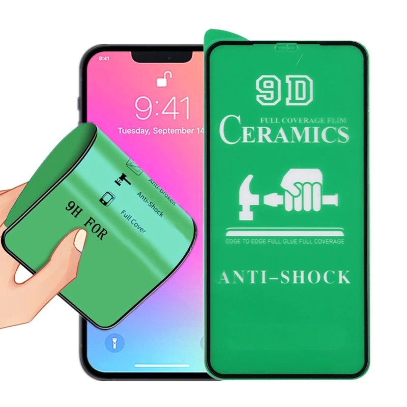 Xiaomi Poco X3/ X3 Pro/ X3 NFC - 9D Ceramic Full coverage anti-shock Protector