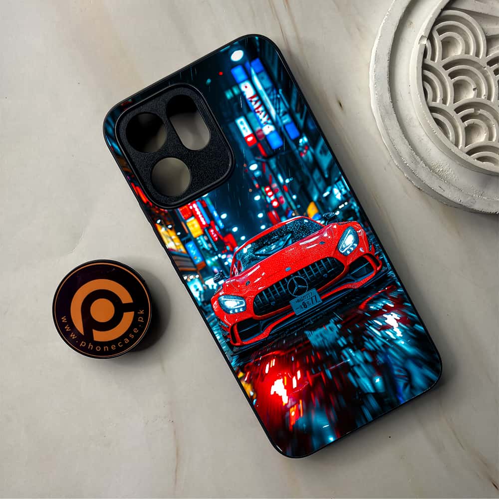 Oppo Reno 14F 5G - V8 GT Racing Car  - Premium Metal Printed Soft Bumper Shockproof Case CS-48812
