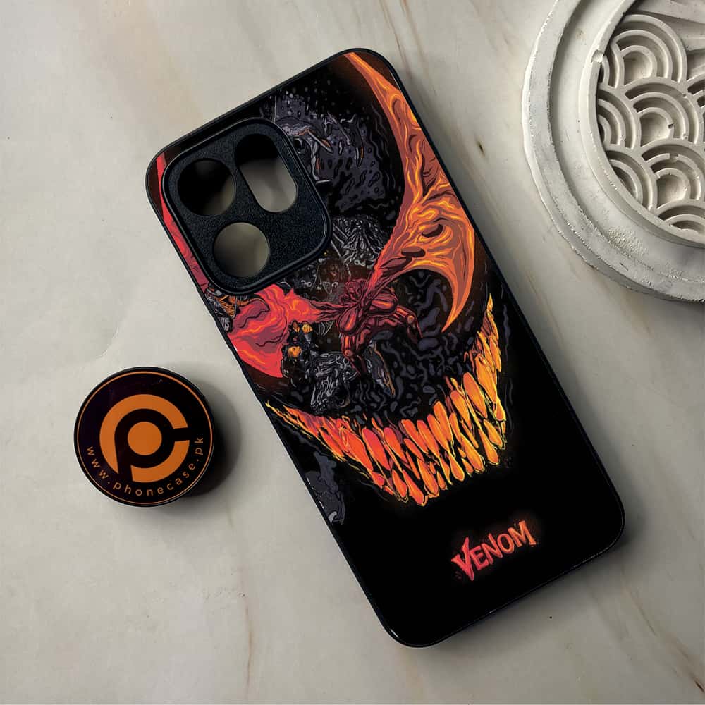 Oppo Reno 14F 5G - VENOM Case - Premium Metal Printed Soft Bumper Shockproof Case