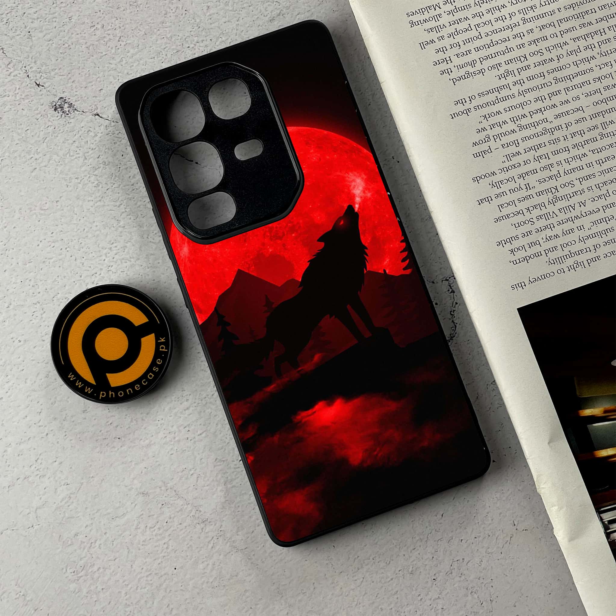 Infinix Note 50 Pro Plus - Wolf Series - Premium Metal Printed Soft Bumper Shockproof Case