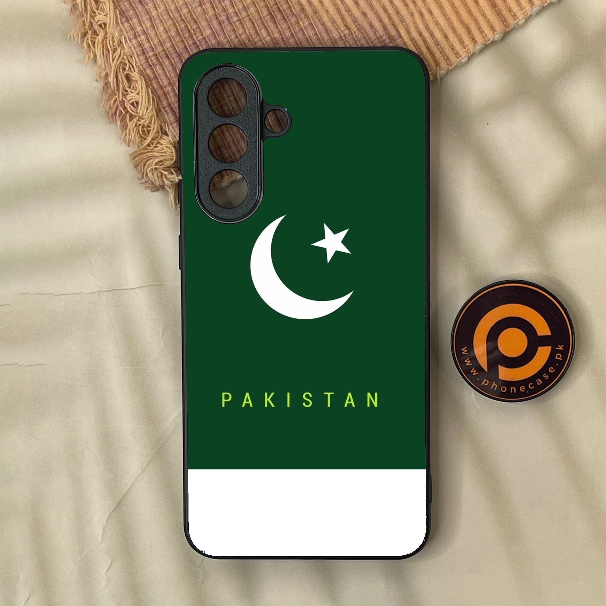 Samsung Galaxy A57 - Pakistani Flag Design 5 - Premium Metal Printed Soft Bumper Shock Proof Case